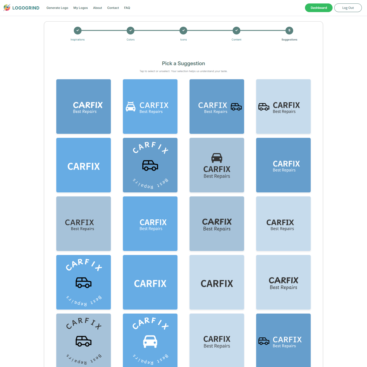 Generate & favourite